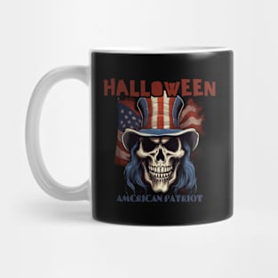 HALLOWEEN, AMERICAN PATRIOT, skull Mug